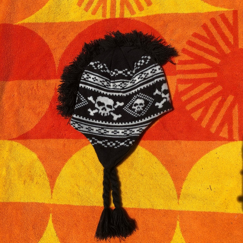 Black Skeleton Beanie (kids)